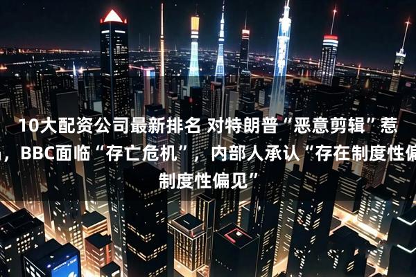 10大配资公司最新排名 对特朗普“恶意剪辑”惹大祸，BBC面临“存亡危机”，内部人承认“存在制度性偏见”